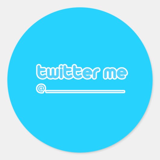 twitter me @ ronde sticker (Voorkant)