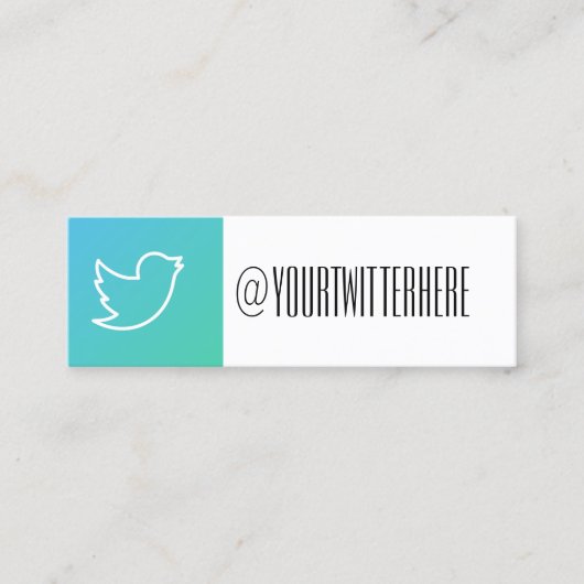 twitter modern social media visitekaartje (Voorkant)