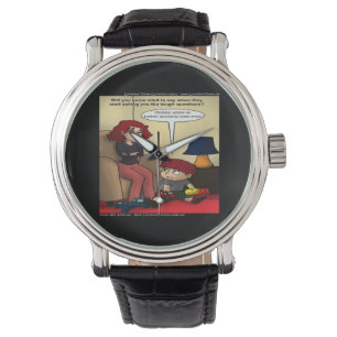 Twitter Moeders Grappige Uniseks Horloge