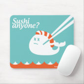 Twitter Mousepad - Stomme Fail Whale - Sushi Muismat (Met muis)