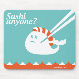 Twitter Mousepad - Stomme Fail Whale - Sushi Muismat
