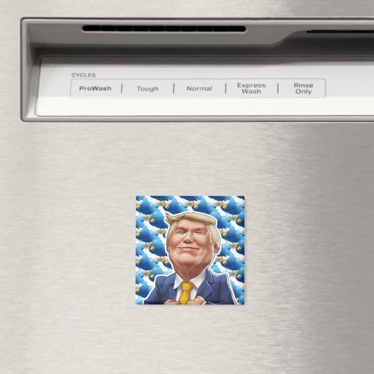 Twitter Obessed Trump Magneet (Insitu (Vaatwasser))