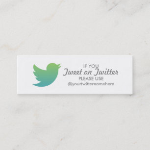 Twitter-promo Mini Visitekaartje