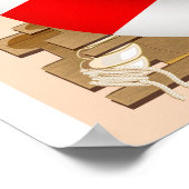 Twitter-reisposter voor het strand van Pembrokeshi Poster (Hoek)