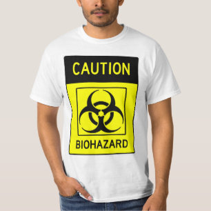 Twitter-shirt met zeer zachte caUTION BIOHAZARD T-shirt
