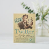 Twitter Social Media en stuur mijn liefde terug Briefkaart (Staand voorkant)