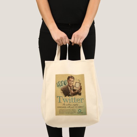 Twitter Social Media en stuur mijn liefde terug Tote Bag (Voorkant (product))