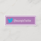 Twitter, speciaal gepersonaliseerd "Blooming Flowe Mini Visitekaartje (Achterkant)