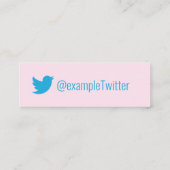 Twitter, speciaal gepersonaliseerd "Cupcakes" Mini Visitekaartje (Achterkant)