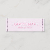 Twitter, speciaal gepersonaliseerd "roze leder" mini visitekaartje (Voorkant)