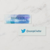 Twitter, speciaal voor Waterverf Mini Visitekaartje (Voorkant / Achterkant)