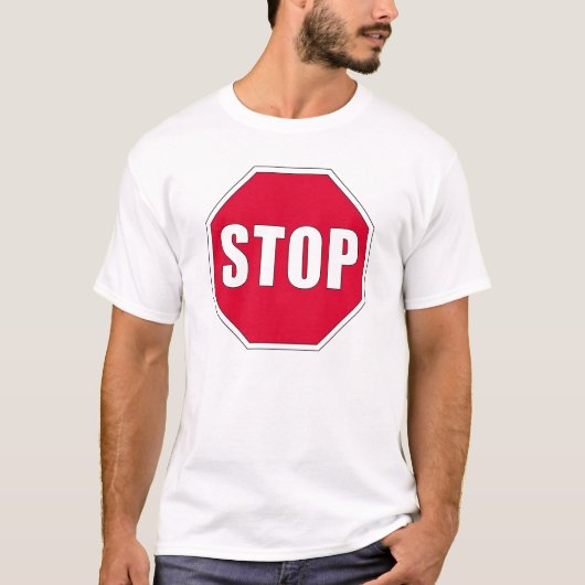 Twitter stoppen t-shirt (Voorkant)