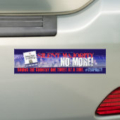Twitter #teaparty Bumpersticker (Op auto)
