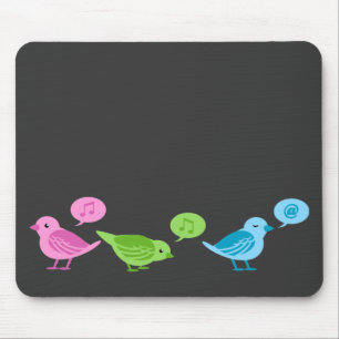Twitter-Tweet-Tweet-Funny twitter-vogels Muismat