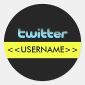 Twitter tweet twit Sticker (Voorkant)
