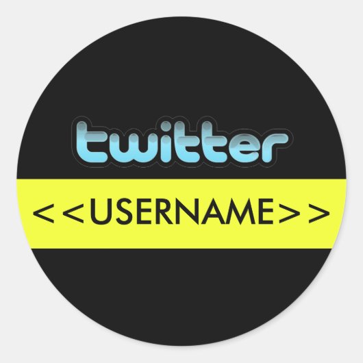 Twitter tweet twit Sticker (Voorkant)