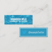 Twitter-Twitter, speciaal gepersonaliseerd "rimpel Mini Visitekaartje (Voorkant / Achterkant)