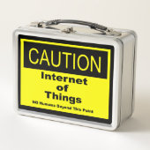 Twitter van dingen IoT waarschuwingsteken (Voorkant)