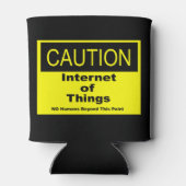 Twitter van dingen IoT waarschuwingsteken Blikjeskoeler (Achterkant)