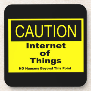 Twitter van dingen IoT waarschuwingsteken Drankjes Onderzetter