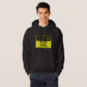 Twitter van dingen IoT waarschuwingsteken Hoodie (Voorkant volledig)