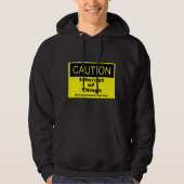 Twitter van dingen IoT waarschuwingsteken Hoodie (Voorkant)