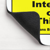 Twitter van dingen IoT waarschuwingsteken Muismat (Hoek)