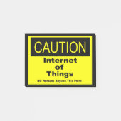 Twitter van dingen IoT waarschuwingsteken Post-it® Notes (Voorkant)