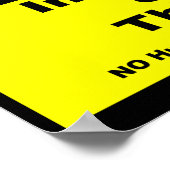 Twitter van dingen IoT waarschuwingsteken Poster (Hoek)