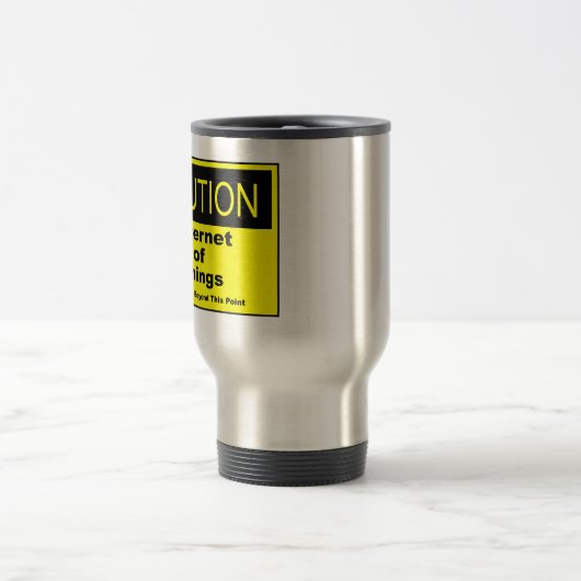 Twitter van dingen IoT waarschuwingsteken Reisbeker (Center)