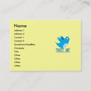Twitter-Visitekaartje Visitekaartje