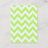 Twitter-Visitekaartjes: Limoen Chevron - Portrait Visitekaartje (Achterkant)