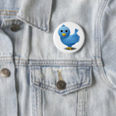 Twitter-vogel Ronde Button 5,7 Cm (In situ)