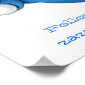 Twitter volg me op je gebruikersnaam poster (Hoek)