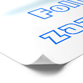 Twitter Volg Me @ Uw Gebruikersnaam Poster (Hoek)