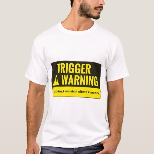 Twitter-waarschuwing T-shirt (Voorkant)