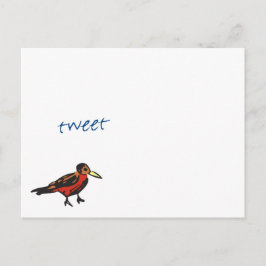 Twitter zei dat de rode Robin Briefkaart