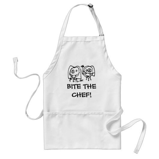 Twitteraar Girls Bite Apron Standaard Schort (Voorkant)