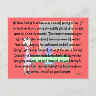 Twitteraar Retirement "Gone Bonkers" Artikelgeschr Briefkaart