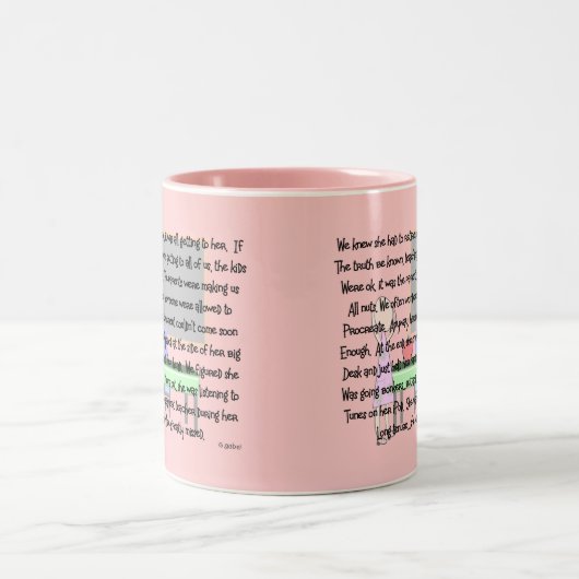 Twitteraar Retirement "Gone Bonkers" Artikelgeschr Tweekleurige Koffiemok (Center)