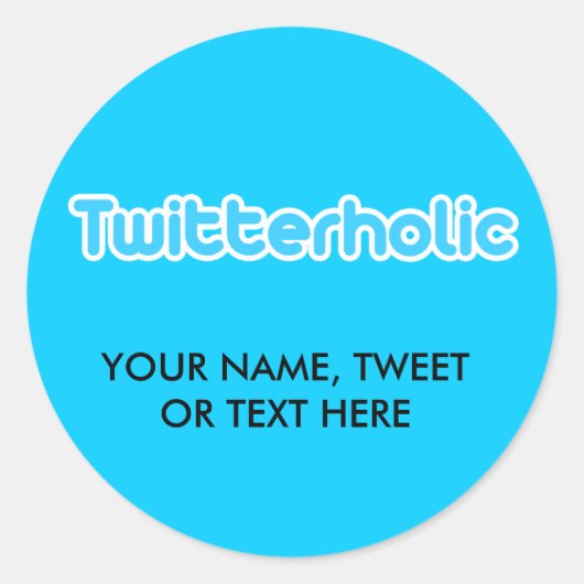 twitteraar ronde sticker (Voorkant)