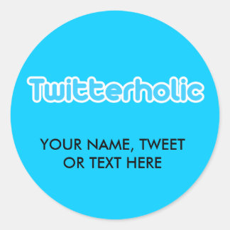 twitteraar ronde sticker