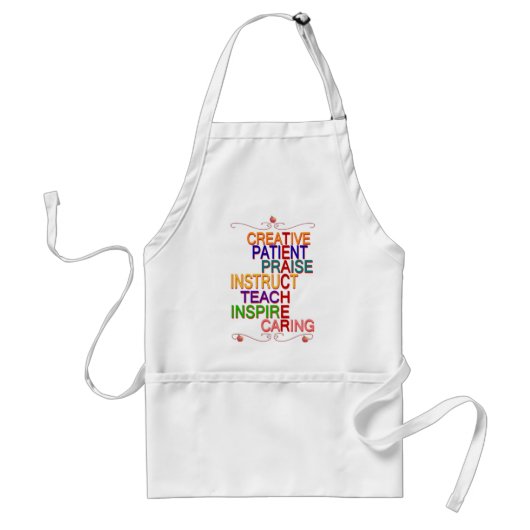 Twitteraar Word Cloud Apron Gift Standaard Schort (Voorkant)