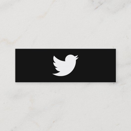 twitteraars mini visitekaartje (Voorkant)