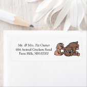 Twitteraars van het afspeelbare papaver retournere etiket (Insitu)