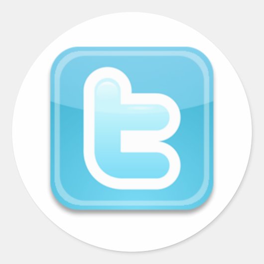 Twitterachtig! Ronde Sticker (Voorkant)