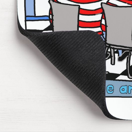 Twitterde en twitterdum muismat (Hoek)