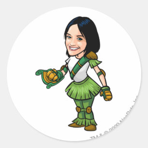 Twitterpate Mystery Island Staff Player Ronde Sticker