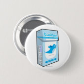 twitterverslaving ronde button 5,7 cm (Voorkant /achterkant)