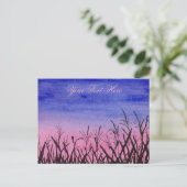 Twlight Cornfield ansichtkaart Briefkaart (Staand voorkant)